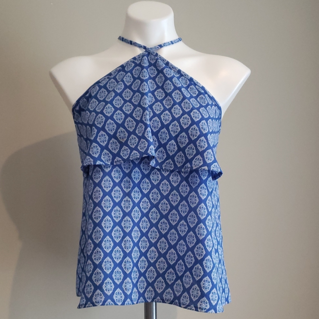 Strappy Halter Cross Back Top
